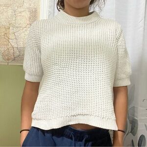 French Connection White Knit Sweater